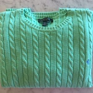 Ralph Lauren Ladies XL Cablestitched Sweater